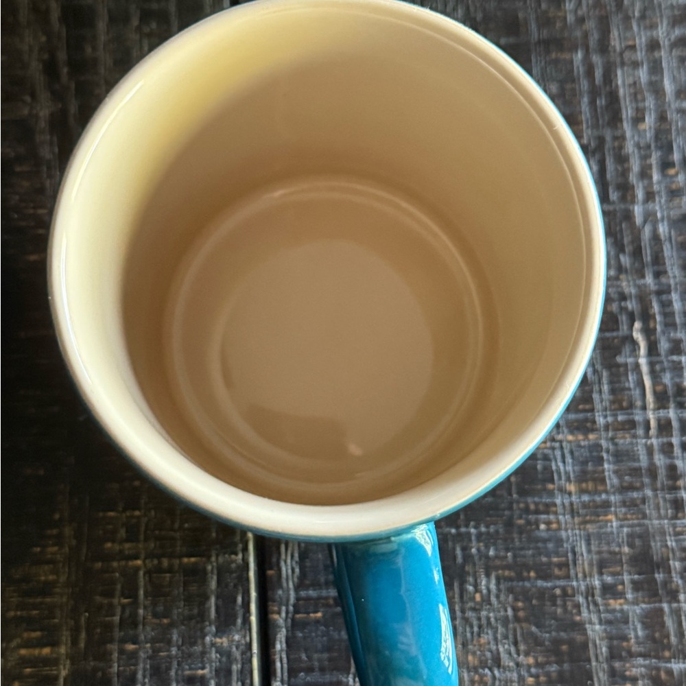 NWOT Le Creuset Teal Coffee Mug - Picture 2 of 3